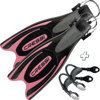 Cressi Frog-Plus Fins with Bungee Straps Pink