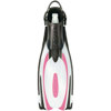 Cressi Reaction Open Heel Fins with Bungee Straps White/Pink