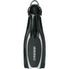 Cressi Reaction Open Heel Fins with Bungee Straps Black/Silver
