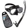 Cressi Marea Mask Alpha Ultra Dry Snorkel Package All Black
