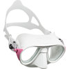 Cressi Calibro Mask, Clear Lens White/Pink
