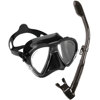 Cressi Matrix Mask with Dry Snorkel Set All Black