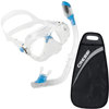 Cressi Marea JR Mask Dry Snorkel Package Blue