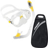 Cressi Marea JR Mask Dry Snorkel Package Yellow