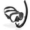 Cressi Z2S Mask and Corsica Snorkel Set Black