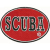 Dive Patches Oval Scuba Patch Red