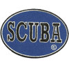 Dive Patches Oval Scuba Patch Blue