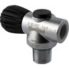 Blue Steel Inline Re-Breather Valve Black Handwheel