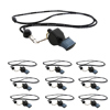 Fox 40 Classic CMG Whistle with Breakaway Lanyard Black