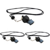 Fox 40 Classic CMG Whistle with Breakaway Lanyard Black