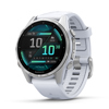 Garmin fenix 8 AMOLED GPS Smartwatch Silver with Whitestone Band