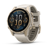 Garmin fenix 8 Sapphire GPS Smartwatch Soft Gold with Fog Gray/Dark Sandstone