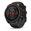 Garmin fenix 8 Sapphire GPS Smartwatch Carbon Gray Titanium/Pebble Gray Band