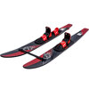 HO Sports Excel Combo Water Skis with Horseshoe Bindings and Rear Toe Strap Bar Black/Red