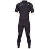 Hyperflex 2.5mm Vyrl Men's Short Sleeve Chest Zip Full Wetsuit Black