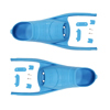 Leaderfins Forza Foot Pockets with Assembly Set Blue