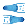 Leaderfins Forza Foot Pockets with Assembly Set Blue