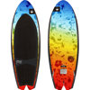 Liquid Force Rocket Wakesurf Board w/Combo Handle Surf Rope Black/Red