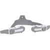 Mares Fin Strap with ABS Plus Buckle Assembly White