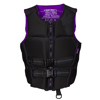 O'Brien V-Back Life Jacket for Women Black/Purple