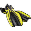 Oceanic Manta Ray Open Heel Fins with Spring Straps Yellow/Black