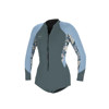 O'Neill 2/1mm Bahia Women's Front Zip Long Sleeve Spring Wetsuit Shade/Palmento Tropical/Faded Denim