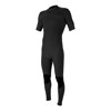 O'Neill 2mm Hyperfreak Men's Chest Zip Short Sleeve Full Wetsuit Black