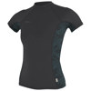 O'Neill Hyperfreak Skins Women's Short Sleeve Rash Guard Tempered Steel/Shisland Sky