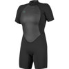 O'neill 3/2mm Reactor II Women's Springsuit Wetsuit Black/Black