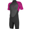 O'neill 3/2mm Reactor II Kid's Springsuit Wetsuit Black/Berry