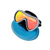 ProShot Single-Lens Tidal Mask White with Tinted Red Lens & Black Skirt