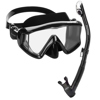 Rapido Clareza Three Lens Mask and Snorkel Combo Black