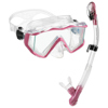 Rapido Clareza Three Lens Mask and Snorkel Combo Clear/Pastel Pink