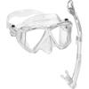 Rapido Panto-180 Four Lens Mask and Snorkel Combo Clear/White