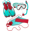 Rapido Sea Breeze Marine Junior Mask, Fins and Snorkel Set Turquoise Ruby