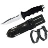 Scuba Max Deluxe 4.88" (12.4cm) Drop Point Knife BLACK