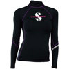 Scubapro UPF 80 T-Flex Long Sleeve Rash Guard for Women Black/Purple