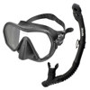 Seac Ajna Frameless Dive Mask and Snorkel Set Black