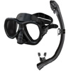 Seac Set Bis Elba Dry Snorkeling Set Black