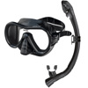 Seac Set Bis Giglio Dry Snorkeling Set Black