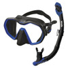 Seac Icona Frameless Dive Mask and Snorkel Set Black/Blue