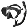 Seac Icona Frameless Dive Mask and Snorkel Set Black