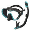 Seac Icona Frameless Dive Mask and Snorkel Set Black/Teal