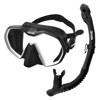 Seac Icona Frameless Dive Mask and Snorkel Set Black/White