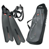 Seac Motus Mask Fins & Snorkel Freediving Set Black