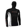 Sharkskin Chillproof Men's Hooded Long Sleeve Top Black
