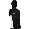 Sharkskin Men's Chill-Proof Hooded Vest with Full Zipper Black