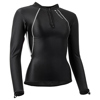 Sharkskin Chillproof Women's Chest Zip Long Sleeve Top Black