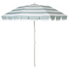 SunnyLife Compact Beach Umbrella La Palma Sage Stipe