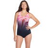 Speedo Texture Ombre Ultraback One Piece for Women Black/Pink